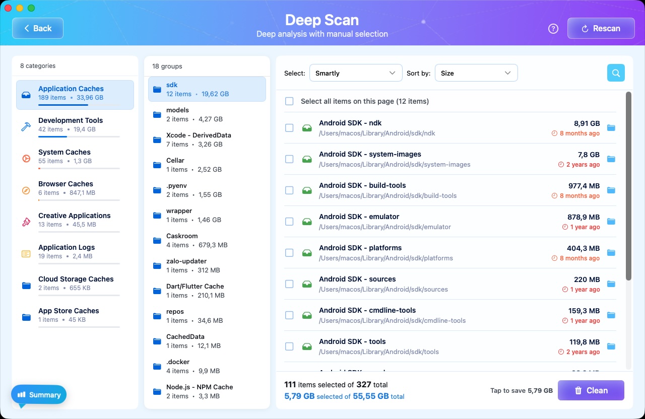 Mac Storage Analyzer screenshot 2